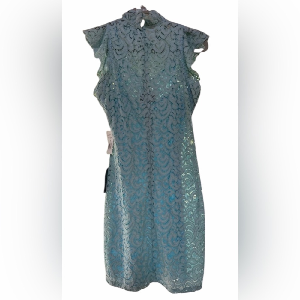 Beautiful Patterned Blue Dress